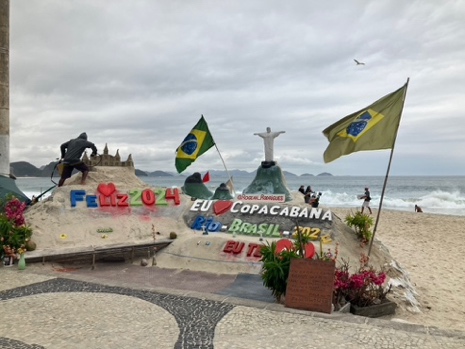 Sulla spiaggia di Copacabana